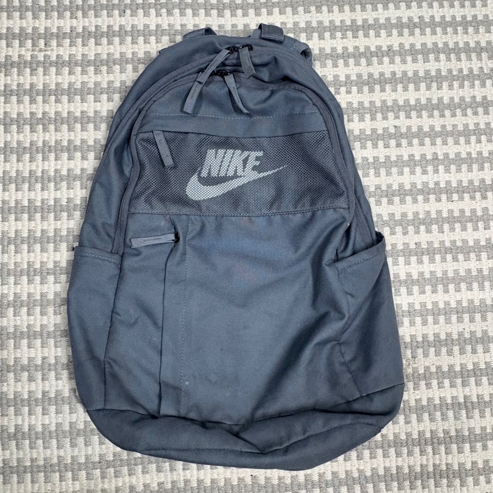 Nike Heritage Backpack Charcoal Grey Mesh Pocket School Gym Bag RN56323